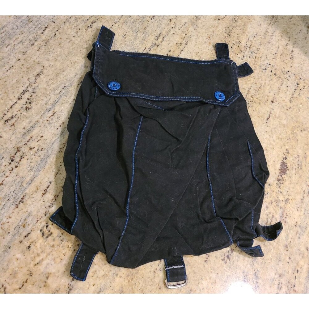 Illig Y2K Rave Cargo Breakaway Pocket Black Blue